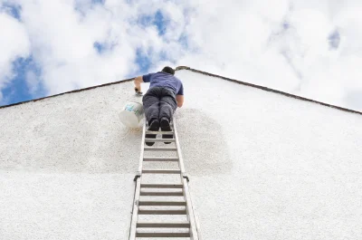 Peinture extérieure à la Bussière — façades et ravalement